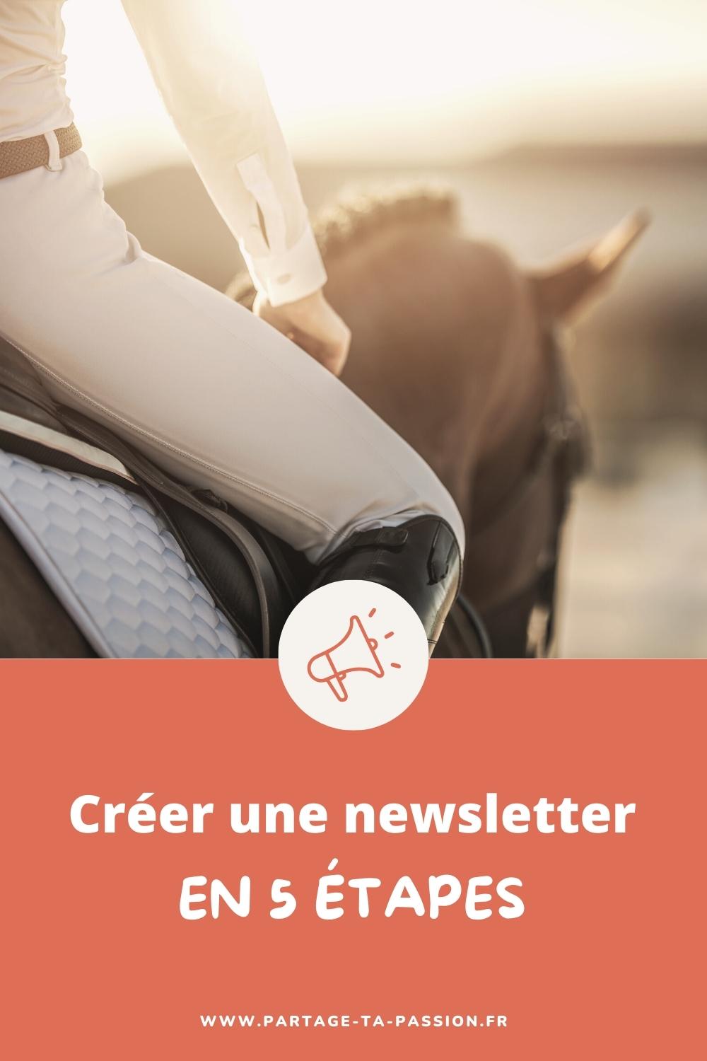 Créer une newsletter en 5 étapes - enregistre cette image sur Pinterest